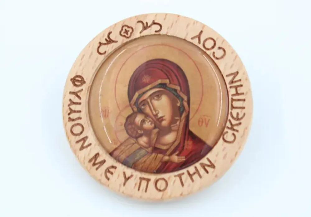 THEMAG-3 Μαγνητάκι, Παναγία η Γλυκοφιλούσα (λεπτομέρεια) - Image 1